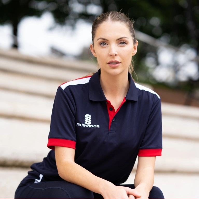 Blade Polo Shirt : Navy / Red / White