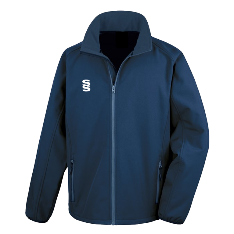 Core printable softshell jacket - Navy