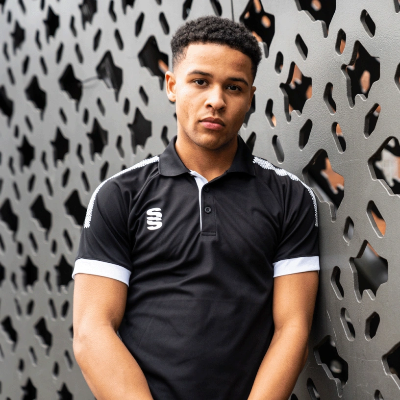 Fuse Polo Shirt : Black /  White