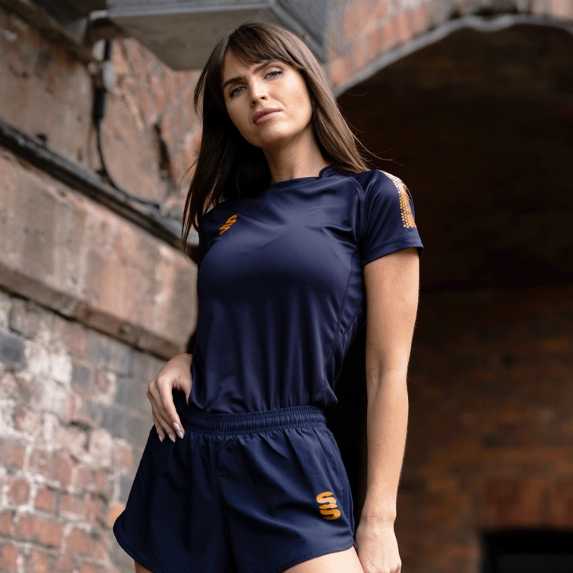 Girl's Dual Active Short : Navy