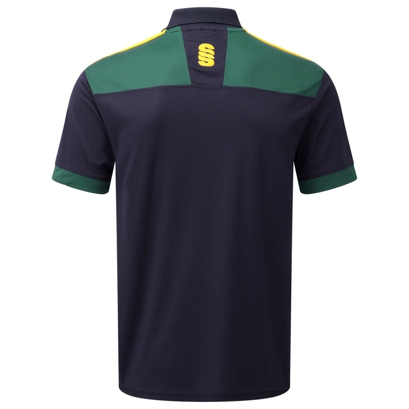 Blade Polo Shirt : Navy / Bottle / Amber