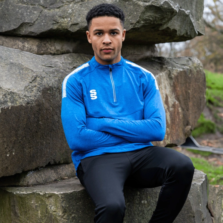 1/4 Zip Dual Performance Top : Royal
