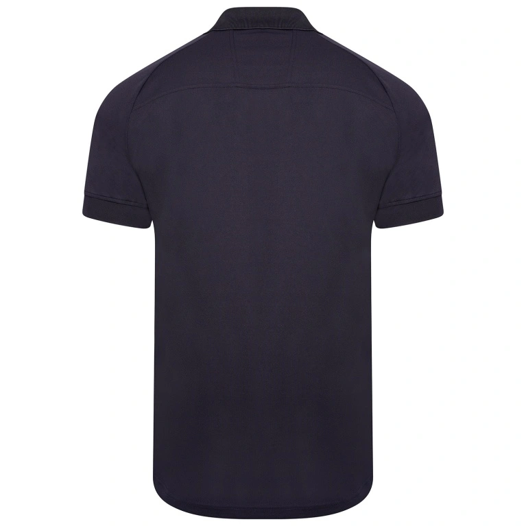 Dual Solid Colour Polo : Navy