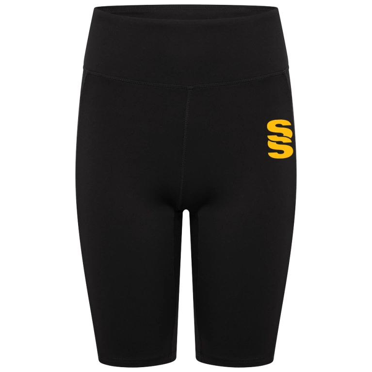 WOMENS DUAL CYCLING SHORT-Black