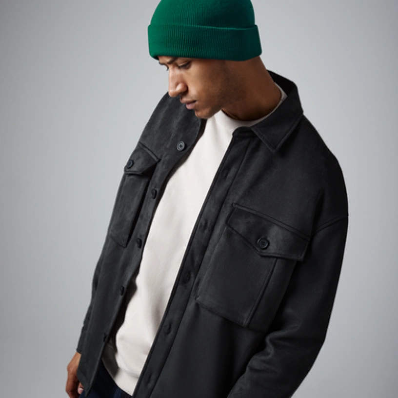 Engineered Knit Ribbed Pom Pom Beanie : Orange